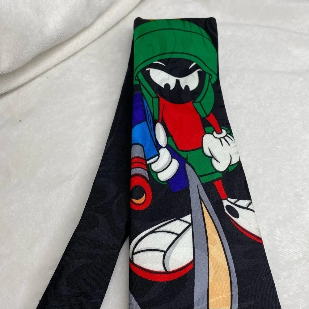 Looney Tunes Mania Vintage Bugs Bunny Marvin the Martian Neck Tie